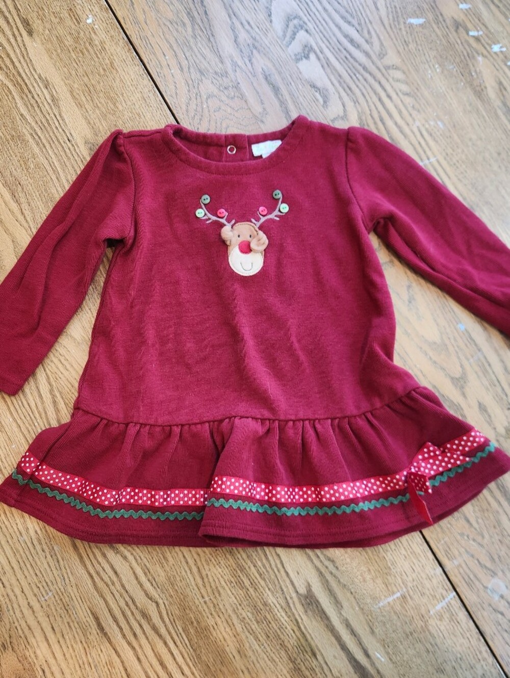 Le Top Red Knit Baby Top